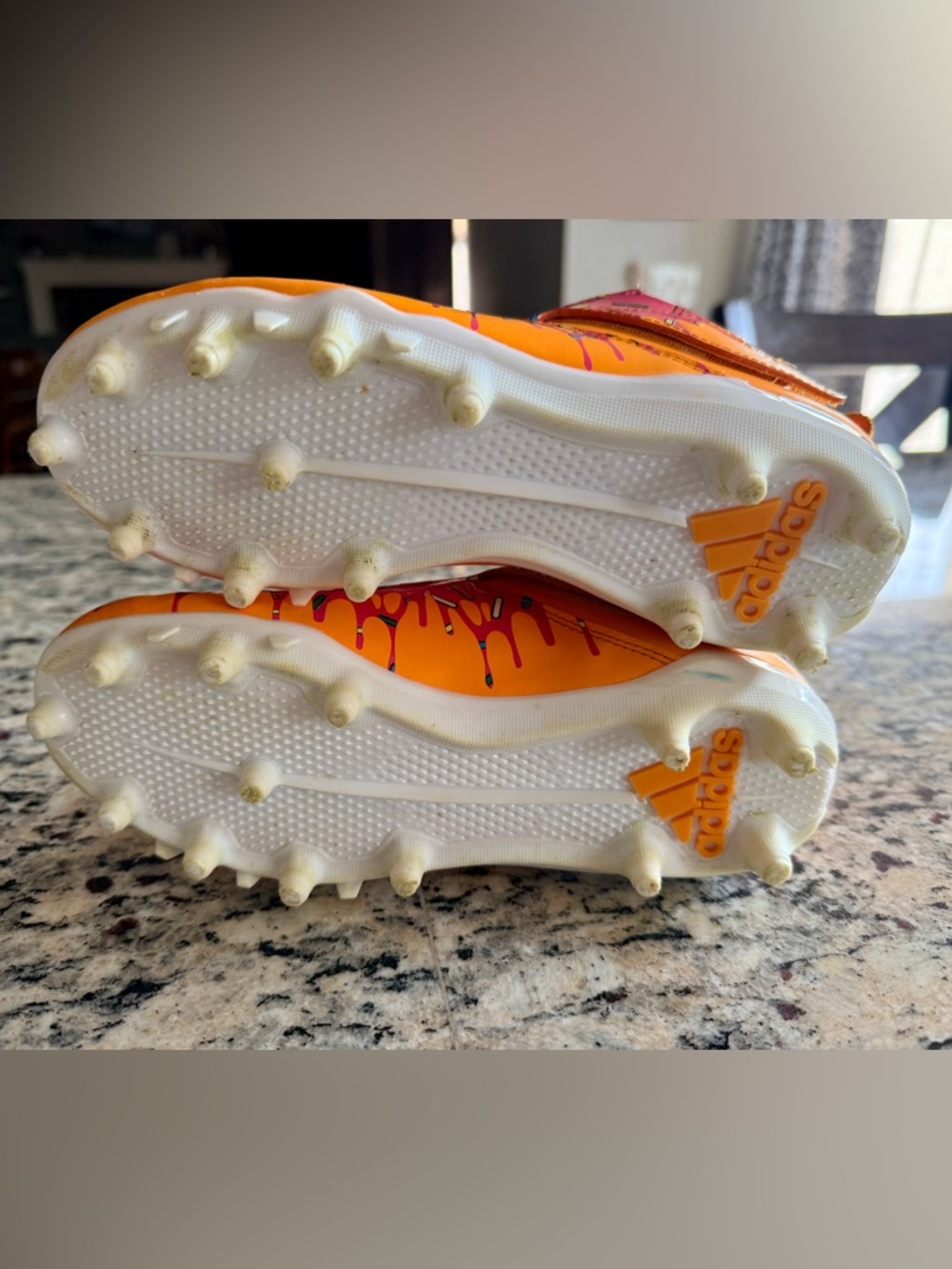 The Simpsons x Adidas Freak Spark J “Donut” Cleats Size 1 - Picture 3 of 13